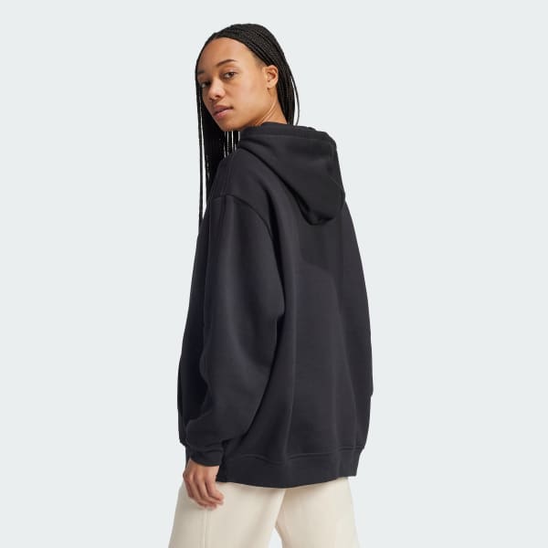 Black oversized fleece new arrivals