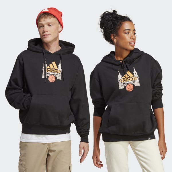 Schwarz Graphic Hoodie