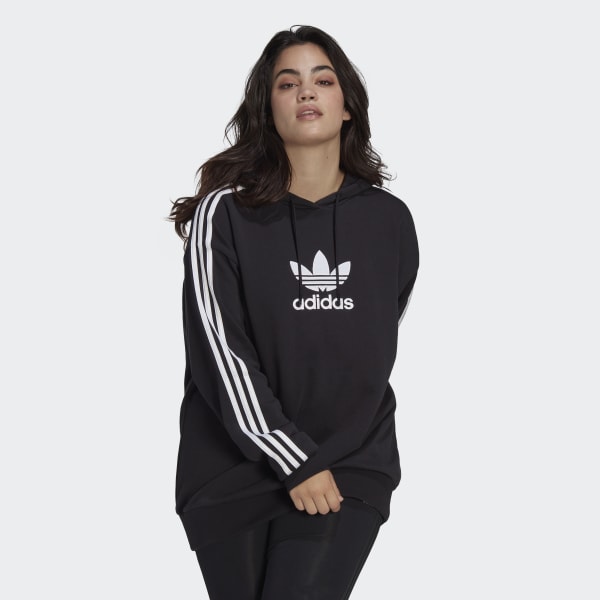 adidas adicolor Trefoil Hoodie (Plus Size) - Black | Women's Lifestyle |  adidas US