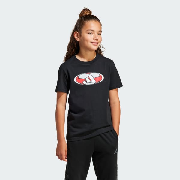 Czerń House of Tiro Colorblock Graphic T-Shirt Kids