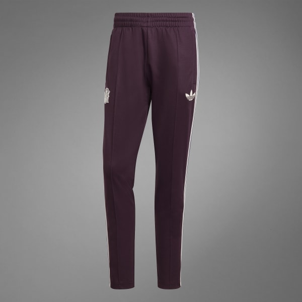 Adidas beckenbauer pants maroon best sale