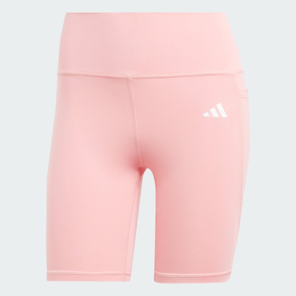 Pink Optimé Essentials Stash Pocket 7-Inch Short Leggings