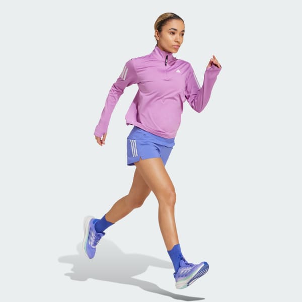 Purple Own the Run Half-Zip Jacket