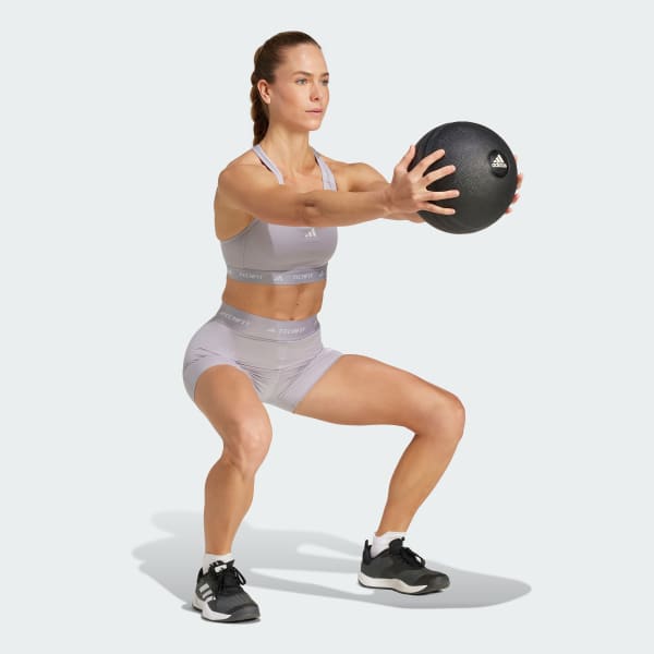 Grey TECHFIT Medium-Support Bra