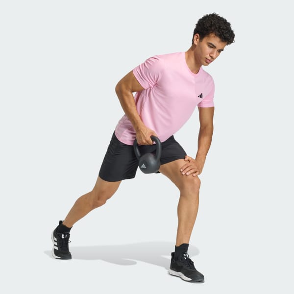 Rosa CAMISETA DE TREINO ESSENTIALS BASE