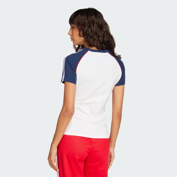 Vit Adicolor 3-Stripes Raglan Slim T-shirt