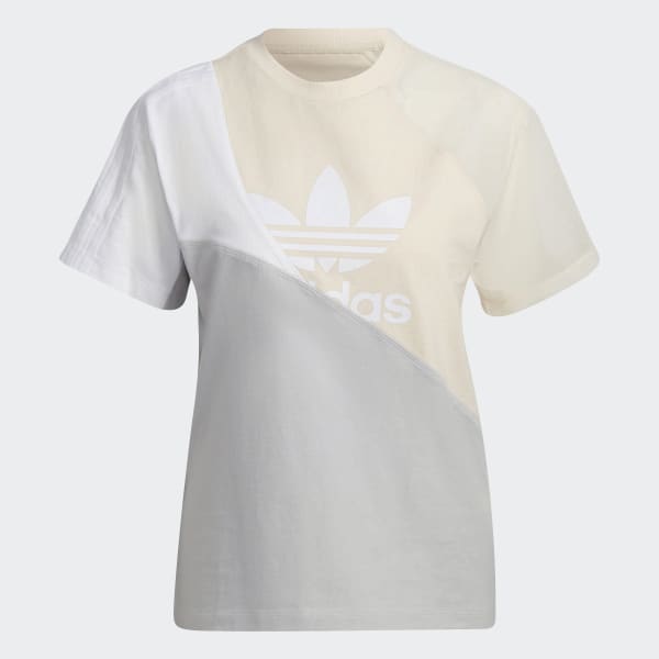 Beige Adicolor Split Trefoil T-shirt QD616