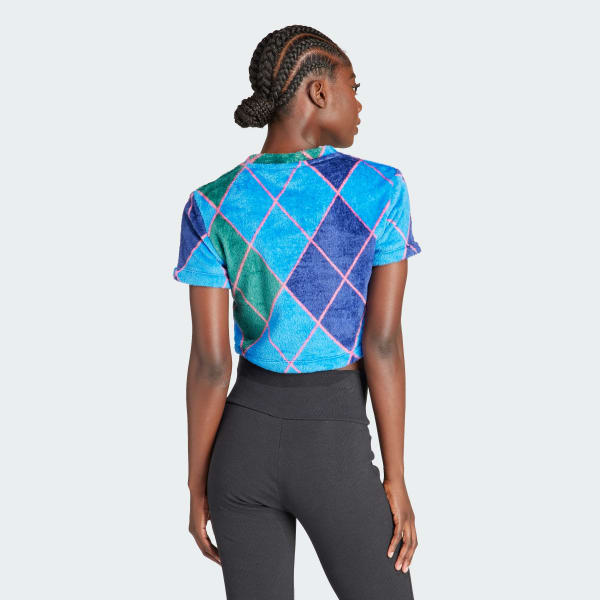 ☆adidas☆ Argyle Fluffy Tee Blue Green adidas Argyle Fluffy Tee - Green | adidas India