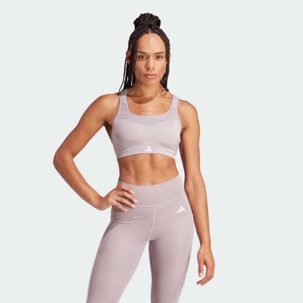 adidas TLRD Impact Training High-Support Bra - White, Women's Training