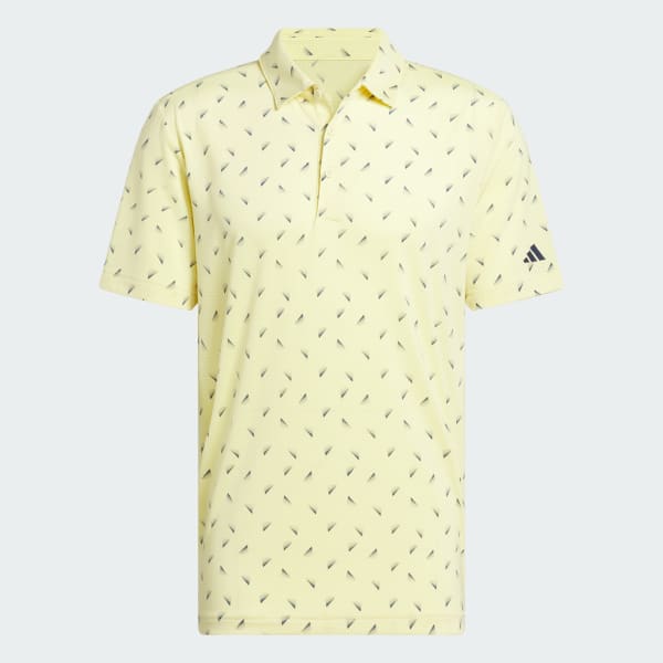 Yellow Ultimate365 Printed Mesh Polo Shirt