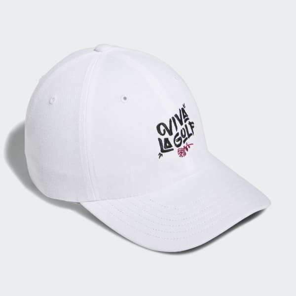 White Viva La Golf Hat JLB08