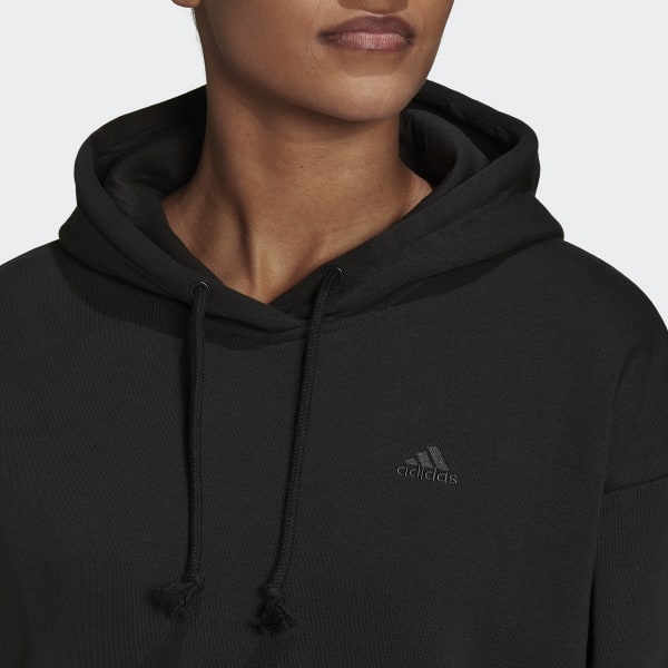 Svart ALL SZN Fleece Long Hoodie CX577