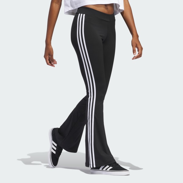 Schwarz Flared Leggings
