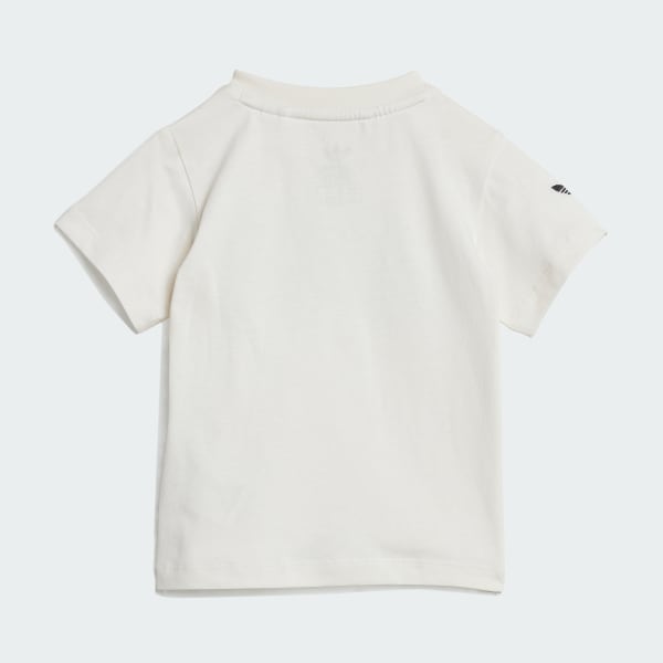 White Short Tee Set Kids