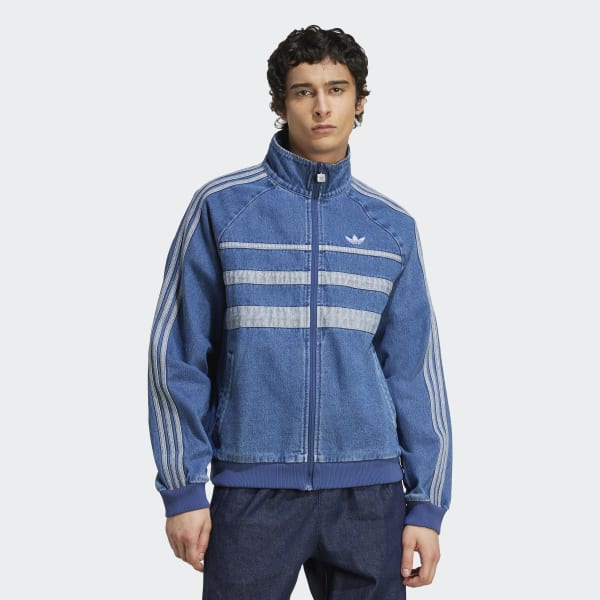 adidas デニムパッチワーク トラックトップ　xs ADIDAS] トラックトップ KSENIASCHNAIDER デニムパッチワーク
