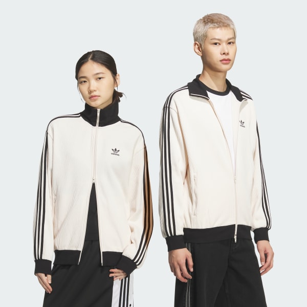 สีขาว เสื้อแทรค WAFFLE CLASSIC