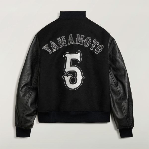 Black Y-3 COLLEGIATE JACKET