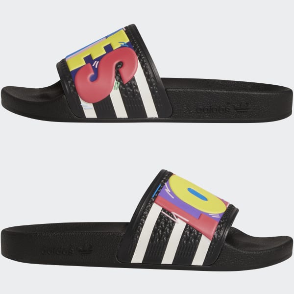 adidas Ojotas Adilette Pride Negro adidas Argentina