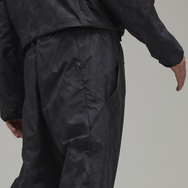 Schwarz Y-3 Leopard Print Soccer Tracksuit Bottoms TX172