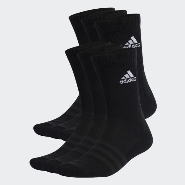 Czerń Cushioned Sportswear Crew Socks 6 Pairs