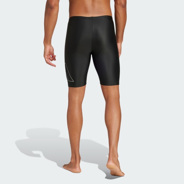 Schwarz Big Bars Jammer-Badehose
