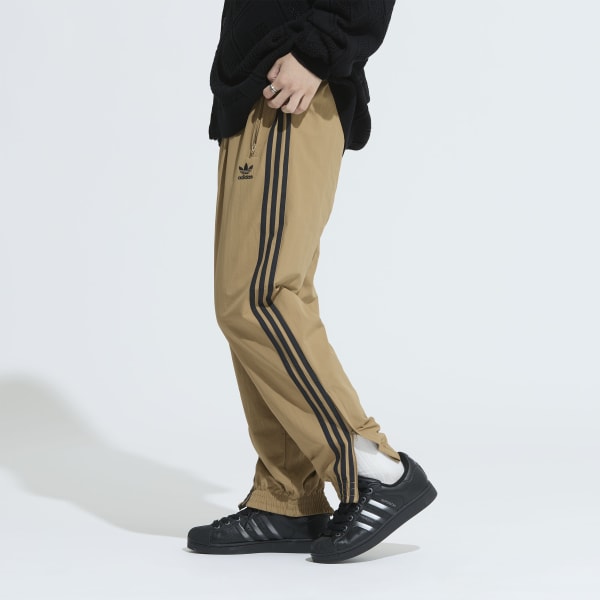 ファイヤーバード adidas アディダス トラックパンツ ブラウン イエロー アディカラー ウーブン ファイヤーバードトラックパンツ