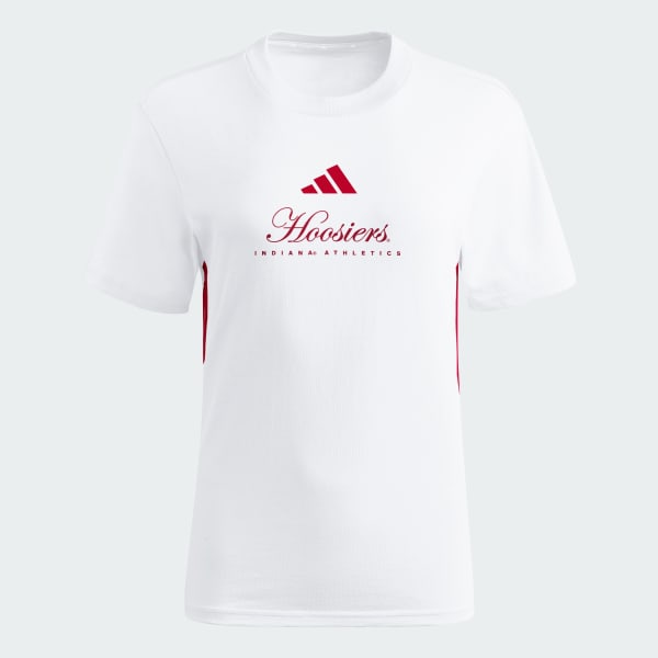 White Indiana Essentials 3-Stripes Cotton Tee