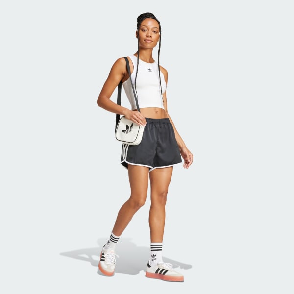 Branco Camisola de Alças Canelada Essentials