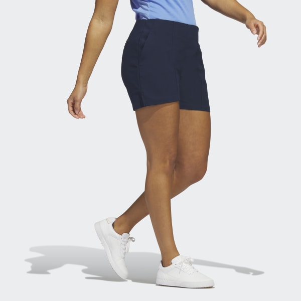 Blue Pintuck 5-Inch Pull-On Golf Shorts