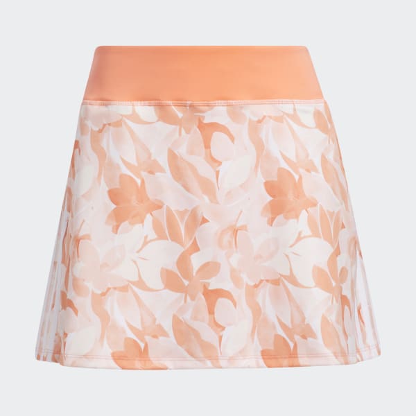 Orange Floral 15-Inch Golf Skort
