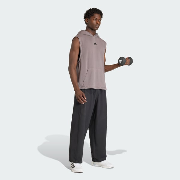 nau Áo Hoodie Sát Nách Power Workout