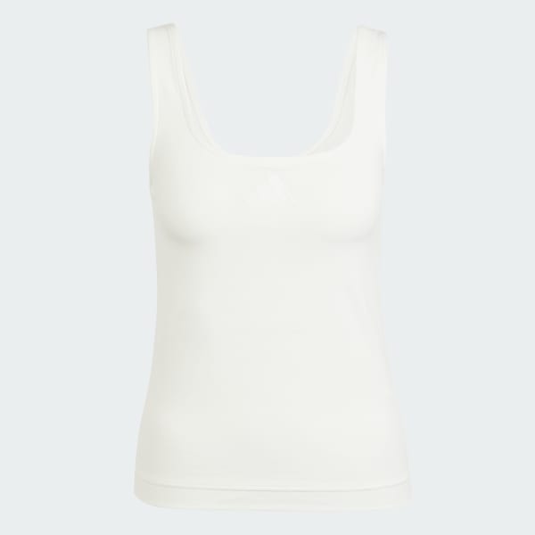 White All SZN Luxe Tank Top