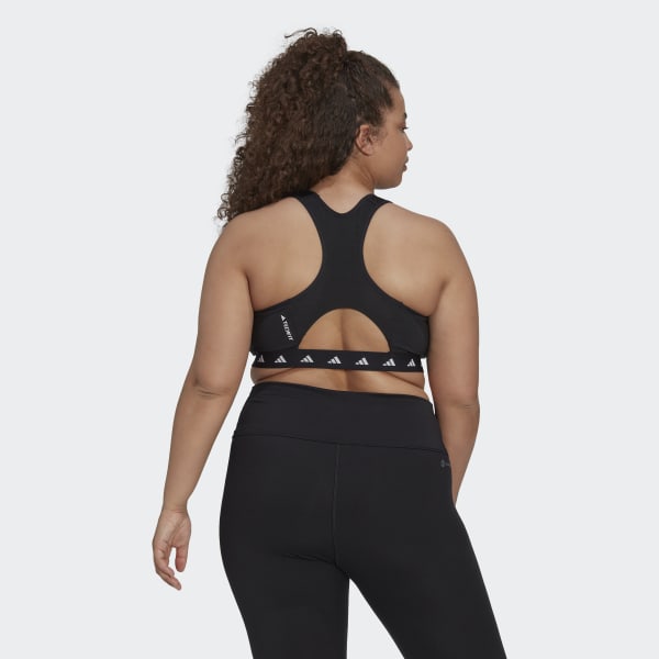 Nero Reggiseno sportivo Powerreact Training Medium-Support Techfit (Curvy) F6305