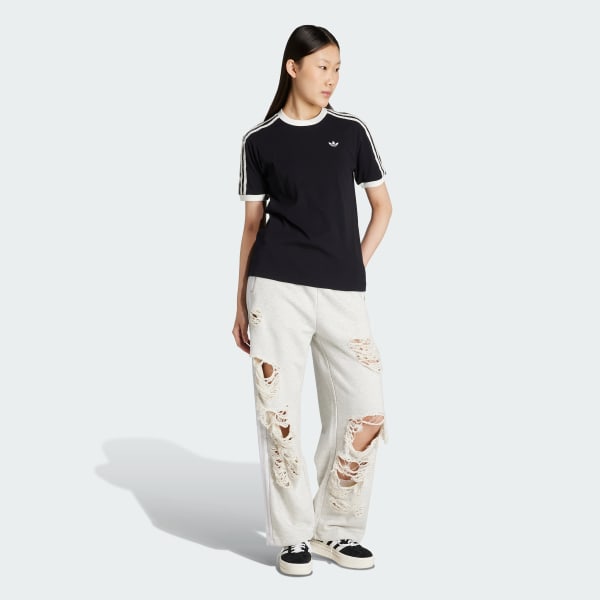 Grey adidas Originals Distressed sweatpants