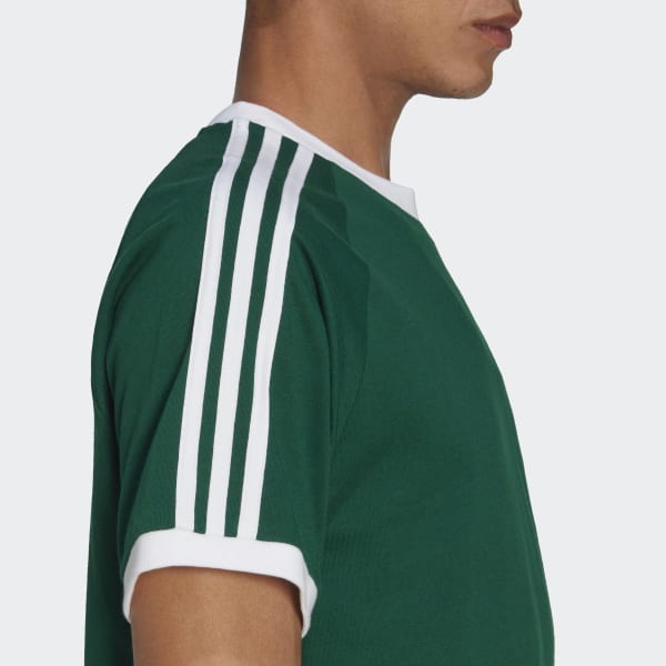 Adidas 3 stripes tee green shop