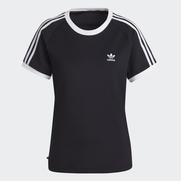Zwart Adicolor Classics Slim 3-Stripes T-shirt F0357