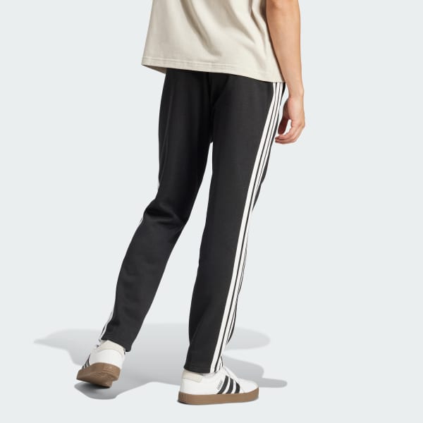 Adidas Essentials 3 Stripes Fleece Open Hem Sweat Pants Black M Man