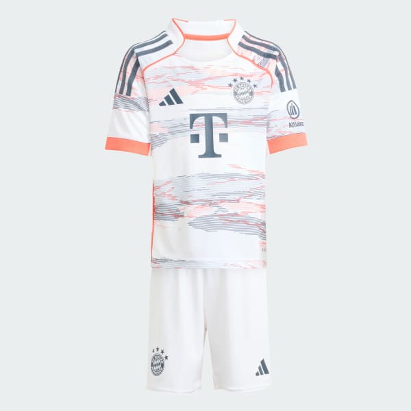 Bianco Divisa Away 25/26 Mini FC Bayern München