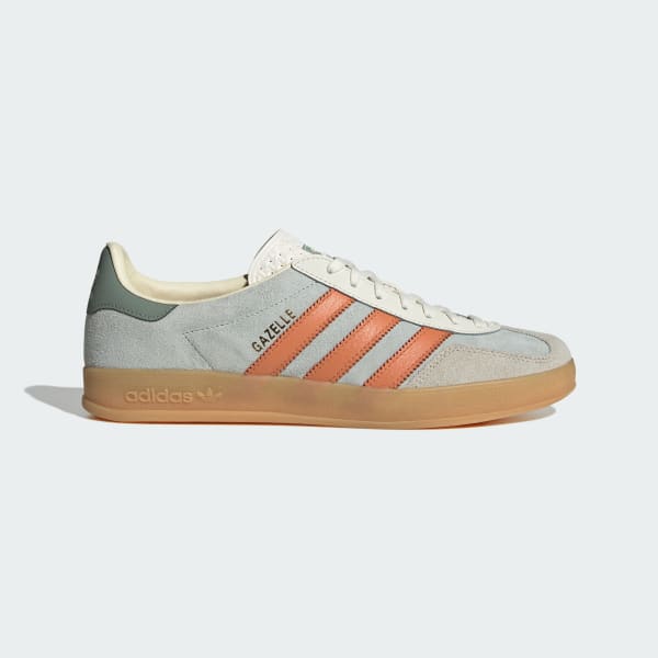 Adidas Gazelle Indoor In Grey White For Men | Lace up