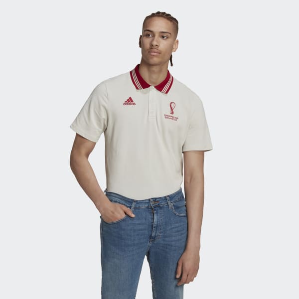 Grey adidas polo shirt store