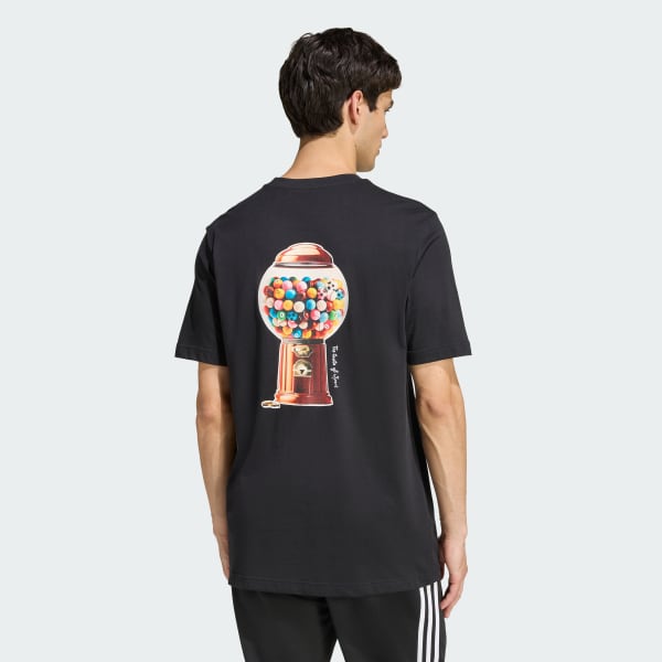 Black SNACK BUBBLE GUM GRAPHIC T-SHIRT