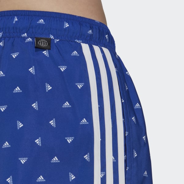 adidas Mini Logo CLX Swim Shorts - Blue | Men\'s Swim | adidas US