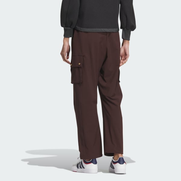 ブラウン ラックスフロー オールデイズ ルーズフィット ストレッチ ウーブン カーゴパンツ