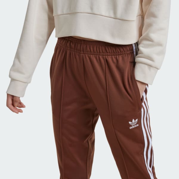 Adidas Adicolor SST Open Hem Slim Track Pants Kids Kids Preloved Brown XL