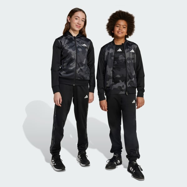 Seasonal Essential Kids Camouflage Tricot 3-Stripes All Over Printed Track  Suit