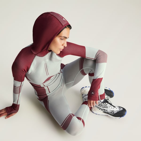 Green adidas by Stella McCartney TrueNature Ski Seamless Leggings