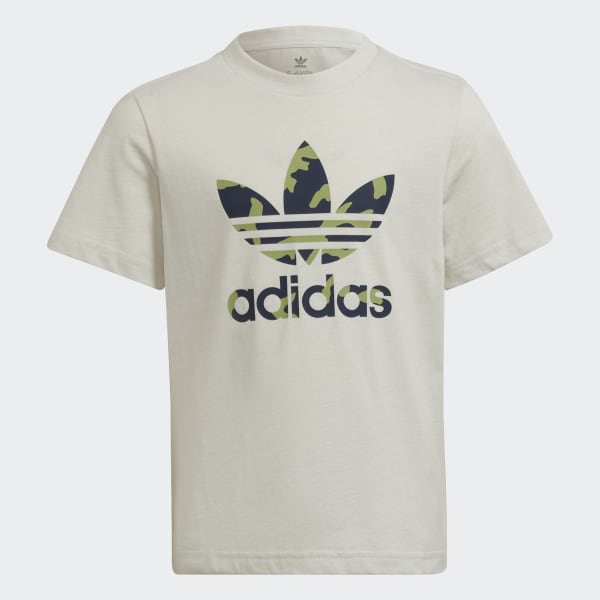 Gris Playera Camo Estampada