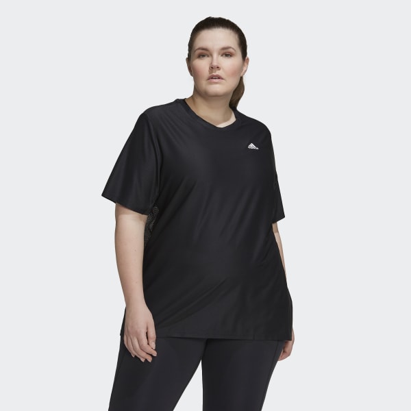 Noir T-shirt Runner (Grandes tailles) TV568