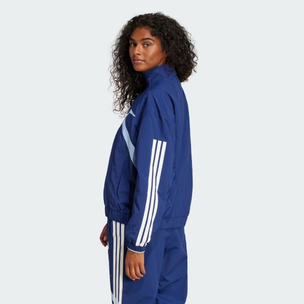 Μπλε Tiro Cut 3-Stripes Color Block Woven Track Jacket