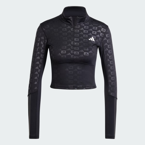【adidas】HYPERGLAM トレーニング EMBOSS トップ adidas Hyperglam Training Emboss Top - Black | adidas Thailand
